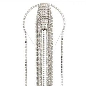 Elegant Silver Crystal Necklace